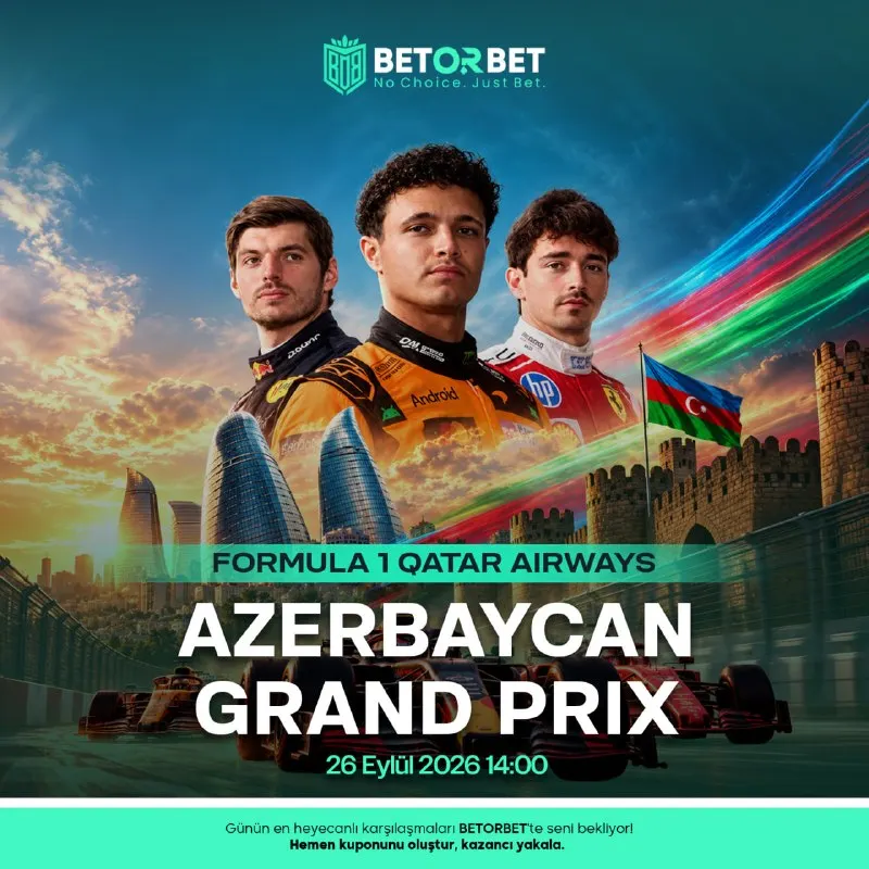 🔥FORMULA 1 HEYECANI BAKÜ’DE! 🔴 Dar sokaklar, yüksek hız ve hata affetmeyen Bakü pistinde…
