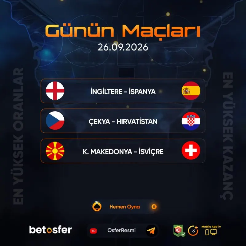 🎰🎰🎰🎰🎰🎰🎰🎰🎰🎰 ⚽️ İNGİLTERE 🆚 İSPANYA ⚽️ ÇEKYA 🆚 HIRVATİSTAN ⚽️ K. MAKEDONYA 🆚 İSVİÇRE 🏵 YENİ…
