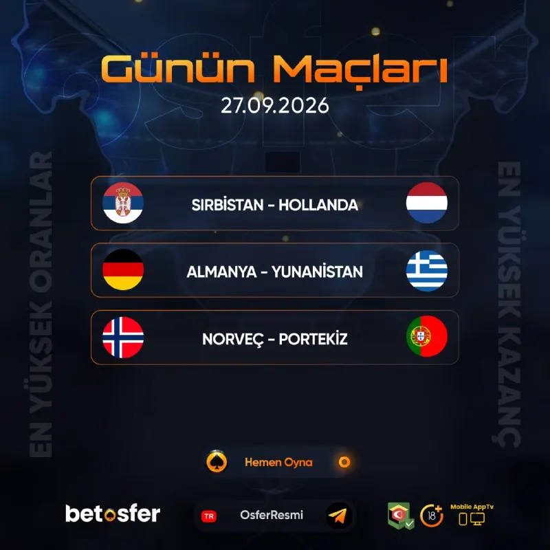 🎰🎰🎰🎰🎰🎰🎰🎰🎰🎰 ⚽️ SIRBİSTAN 🆚 HOLLANDA ⚽️ ALMANYA 🆚 YUNANİSTAN ⚽️ NORVEÇ 🆚 PORTEKİZ 🏵 YENİ…