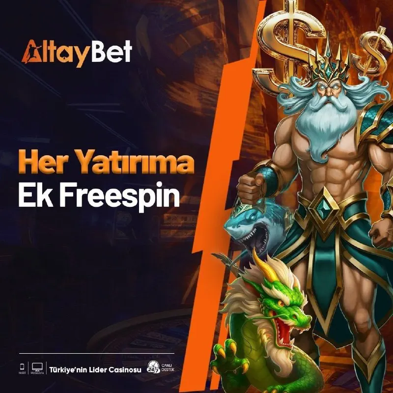 👑 ALTAYBET HER YATIRIMA FREESPİN 💰 Yatırımına ek, 🎰 500 FREESPIN HEDİYE! 🟠 ALTAYBET'DEN…