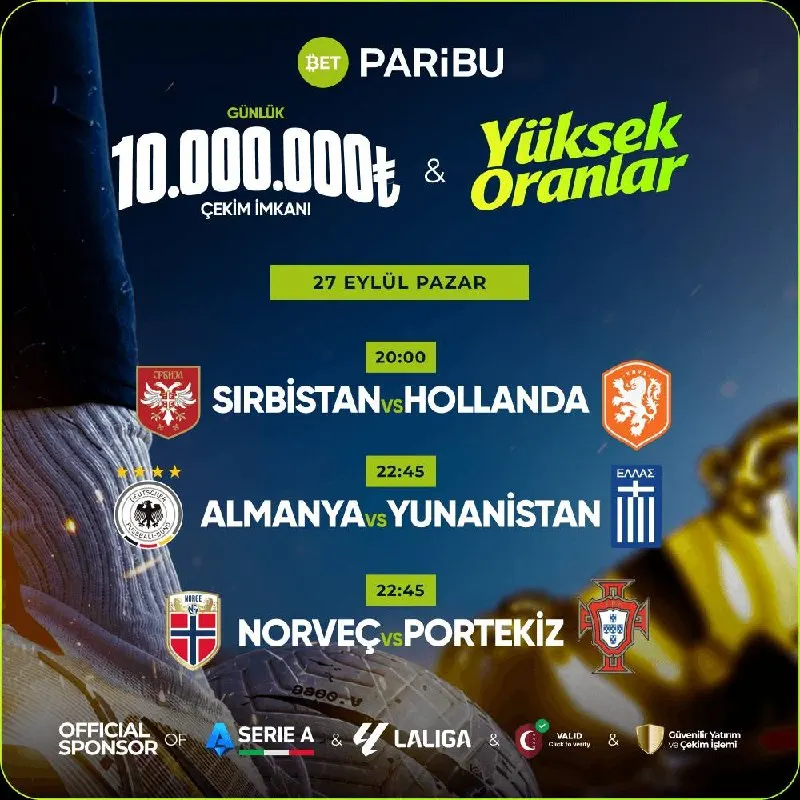 ⭐️ BETPARİBU GÜNÜN MAÇLARI İLE KAZANDIRIYOR ⭐️ ✅ Betconstruct altyapısındaki en yüksek…