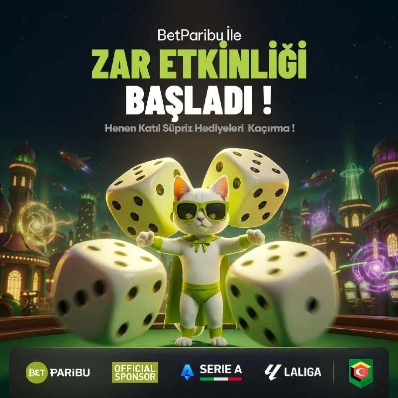 #Betparibu'da Etkinlikler Hız Kesmeden Devam Ediyor.. 🎲 Zarın kaç geleceğini tahmin edene…