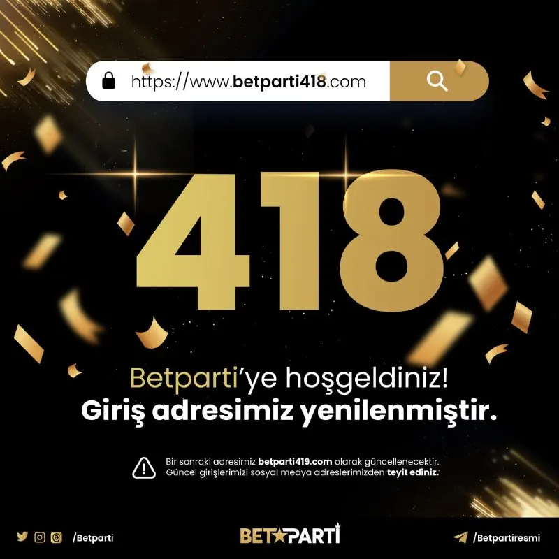 📢 Güncel giriş adresimiz betparti418.com olarak yenilenmiştir! ✅ Her zaman güncel…