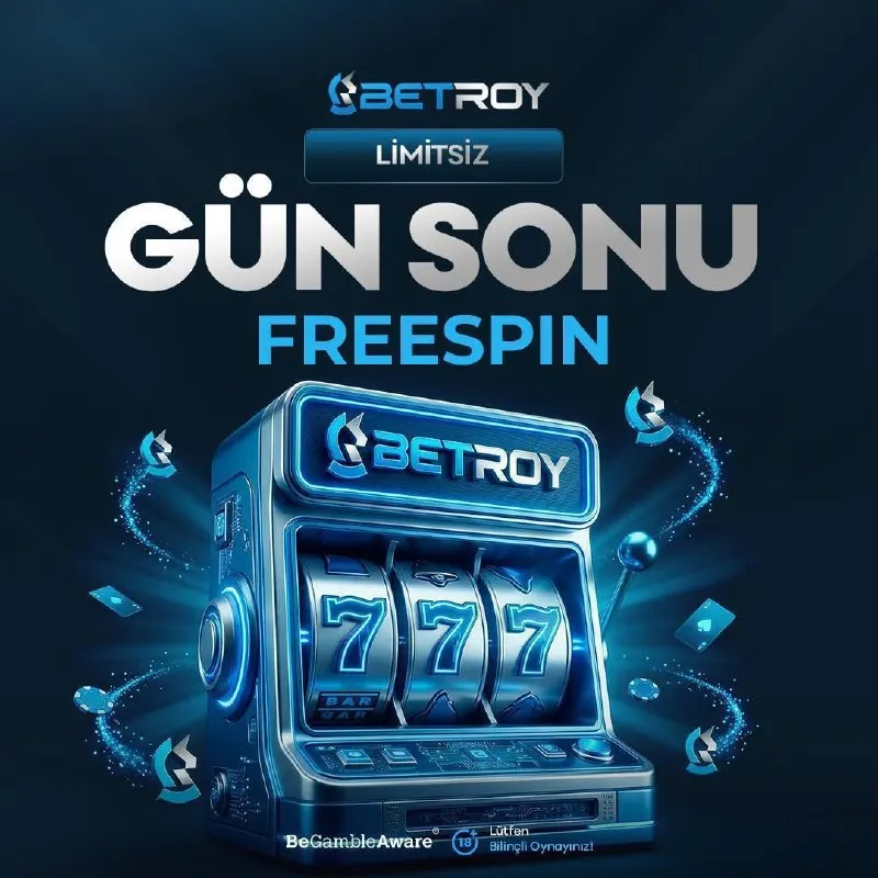💰BetRoy'da Gün Biter Şans Yeni Başlar!💰 ⚡️ Limitsiz Gün Sonu Freespin! 🔞 Hemen Sende…