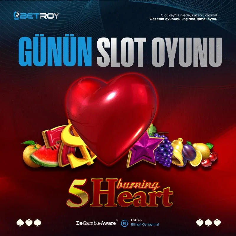 👑 BETROY'DA GÜNÜN KAZANÇLI SLOTUNU OYNA! 🎰 BUGÜNÜN SLOT OYUNU 5 BURNİNG HEART 🎮 Hemen…