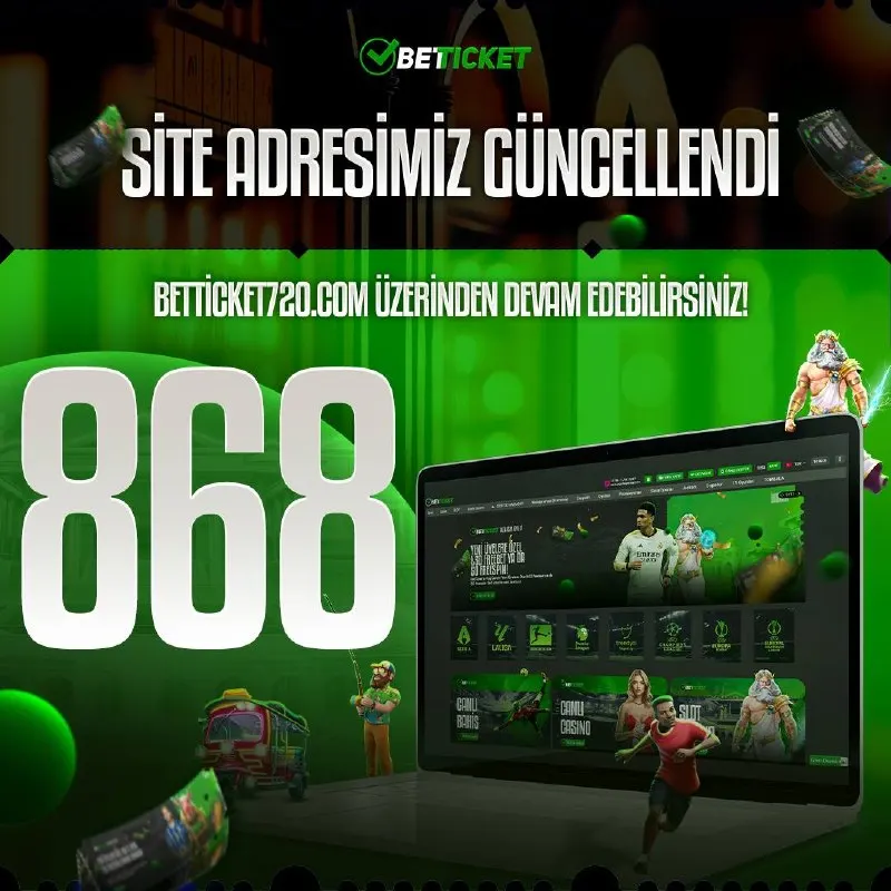 ✅ Site adresimiz güncellendi! ✅ Bize artık 868betticket.com üzerinden erişim…