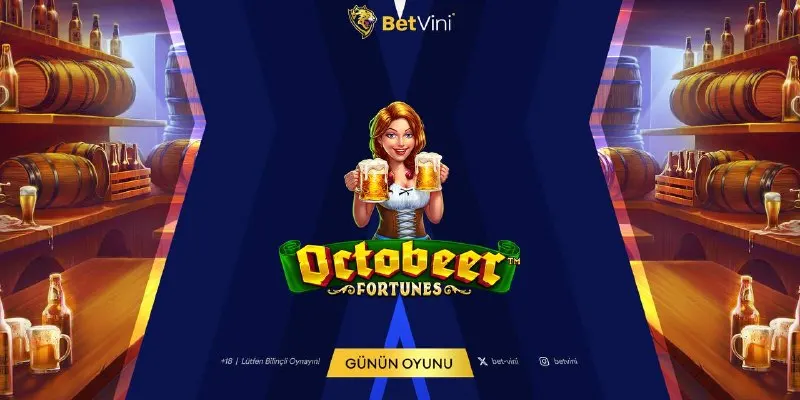 ✨ Günün Oyunu: OCTOBEER FORTUNES👑 💫 Süper Scatter ile kazanmaya hazır mısın? 🎰 🎉 Şansını…