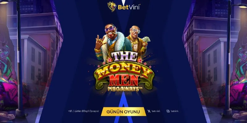 🎤✨ Günün Oyunu: THE MONEY MEN MEGAWAYS Şansa katıl, heyecanı canlı yaşa ve büyük kazan!…