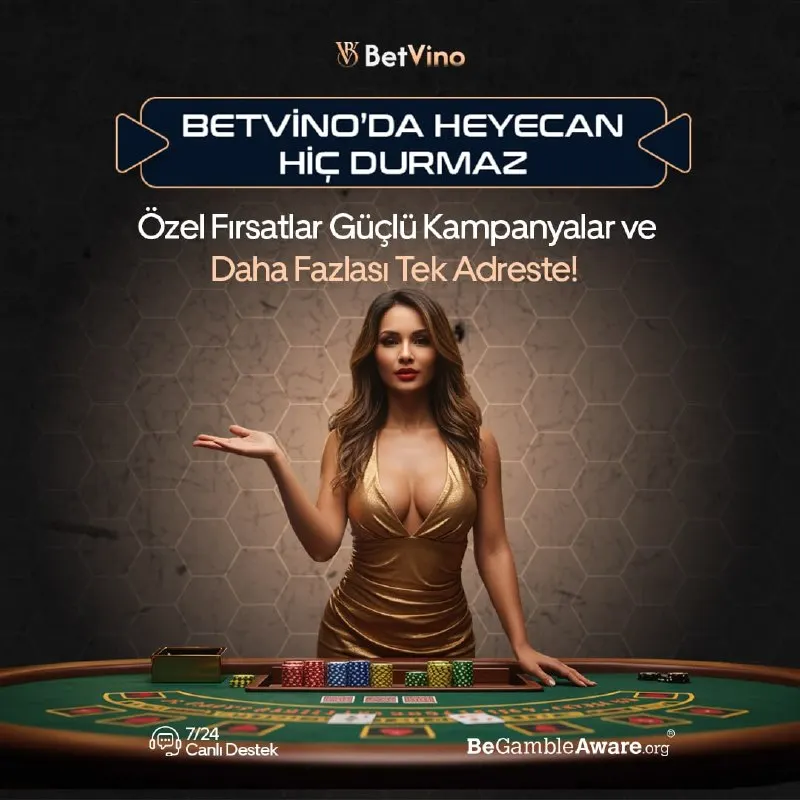 🔥 BetVino’da her an, her oyun ve her fırsat senin için tasarlandı. 💛 Kaliteli deneyim…