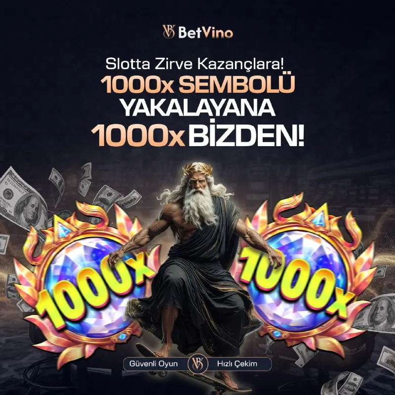🔞 Yüksek çarpan avı BetVino’da! ❤‍🔥 1000X sembolünü yakalayana 1000X hediye. 💟 Bugün şans…
