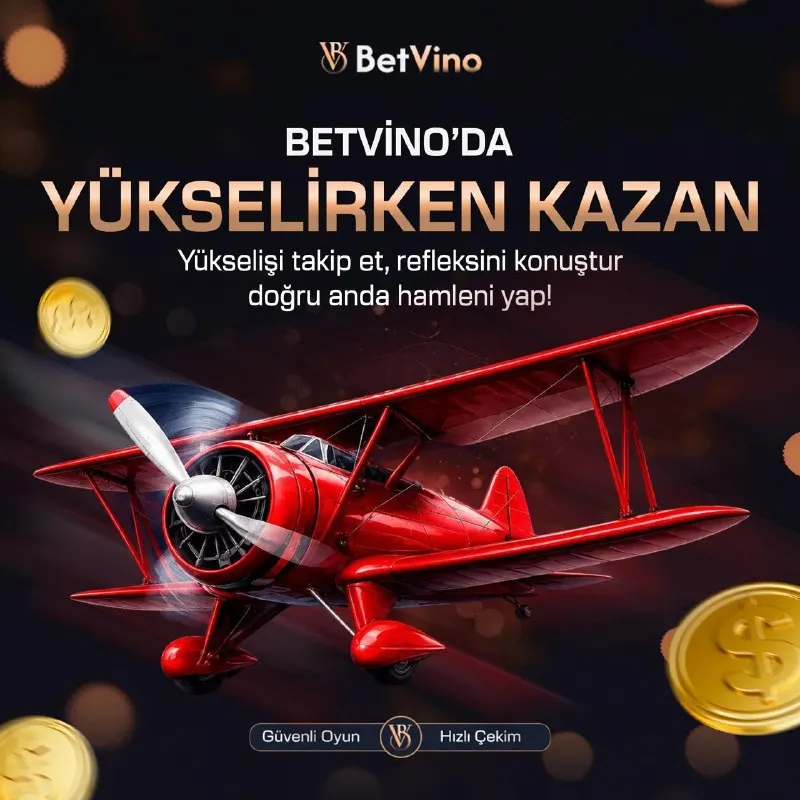 ⏱ BetVino’da yükselirken kazanmanın tadı başka. 🎁 Hızlı aksiyon, yüksek tempo, tam…