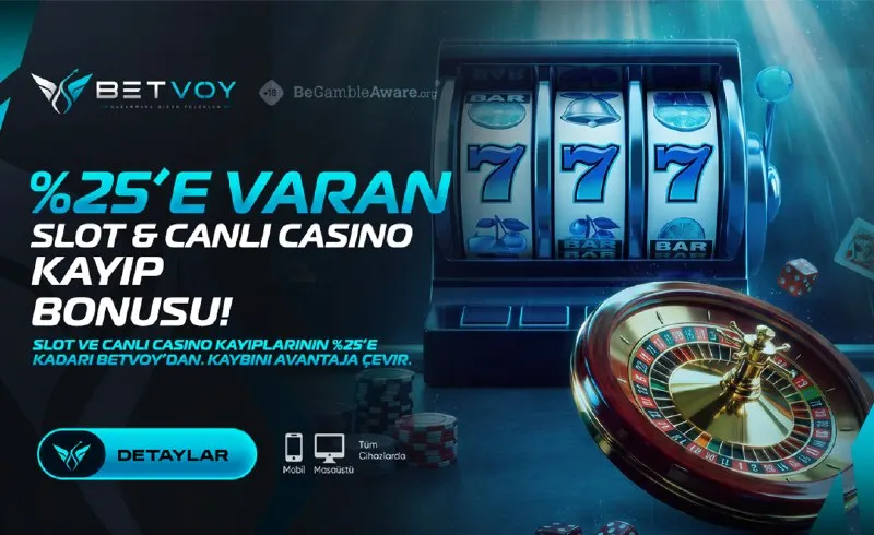 🎲 🛍%2️⃣5️⃣ SLOT & CANLI CASINO KAYIP BONUSU 📉 Son 24 saatteki net kaybını Betvoy’da…
