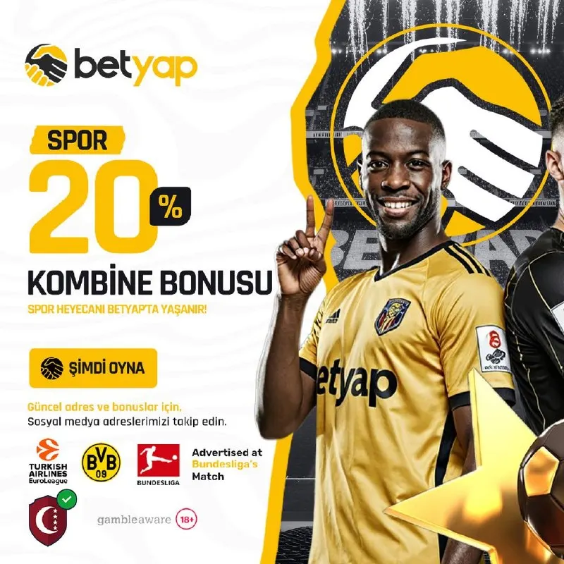🚀 %20 BETYAP ÖZEL KOMBİNE BONUSU SENİ BEKLİYOR! ⚽️💰 Kazanan kuponlarına ekstra kazanç…