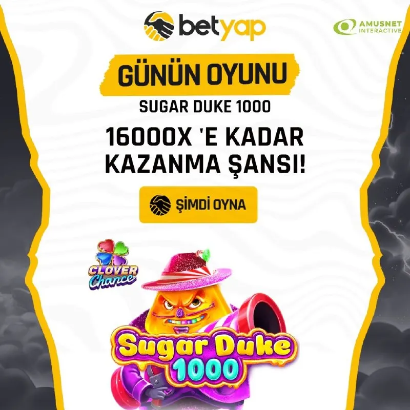 🍬 BETYAP'TA GÜNÜN EN ÇOK KAZANDIRAN OYUNU: Sugar Duke 1000X! 🍭⚡️ 🍫 Tatlı macera seni…