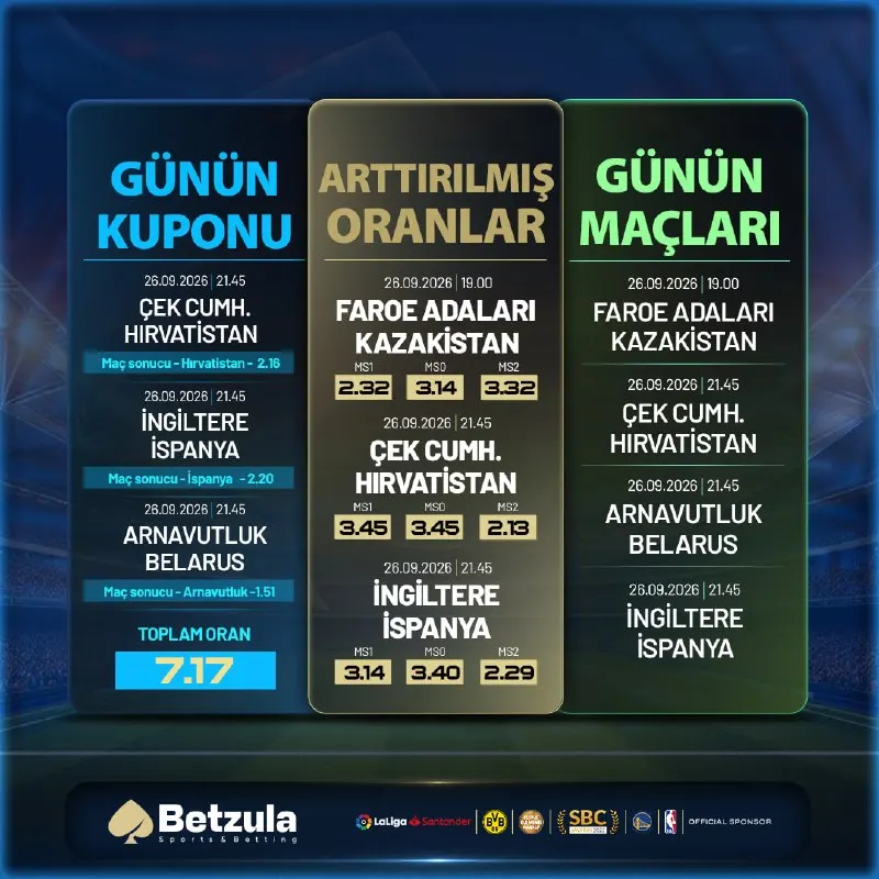 🏆 Günün Kombinesi, Arttırılmış Yüksek Oranlar ve Sınırsız Heyecan! ✅ GÜNCEL GİRİŞ…