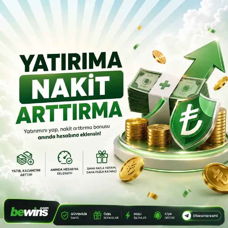 💥 Yatırımını Yap, Nakit Arttırma Bonusunu #BeWins'te Yakala! 💵 Bonusun Anında Hesabına…