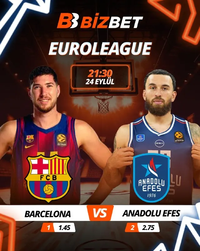 🧡 EuroLeague’de sahne Anadolu Efes’in! ㅤ 🏀 Anadolu Efes, Barcelona deplasmanında…