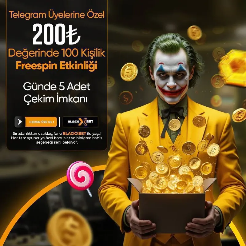 🌟BLACKXBET’TEN 200₺ DEĞERİNDE 100 KİŞİLİK YATIRIM ŞARTSIZ FREESPIN! ☔️ SUGAR RUSH DICE…