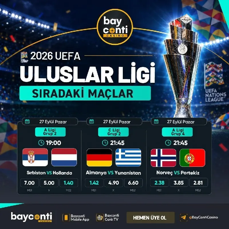 😇 UEFA ULUSLAR LİGİ 😇 📌 Sırbistan🆚Hollanda 📌 Almanya🆚Yunanistan 📌 Norveç 🆚Portekiz…