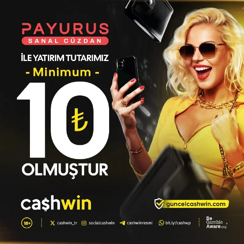 🎰🎲🎯🎮🪧📨💌📬 💵 PAYURUS Sanal Cüzdan ile Minimum 10TL YATIRIM! 💵 🎰 Cashwin’de her spin yeni…