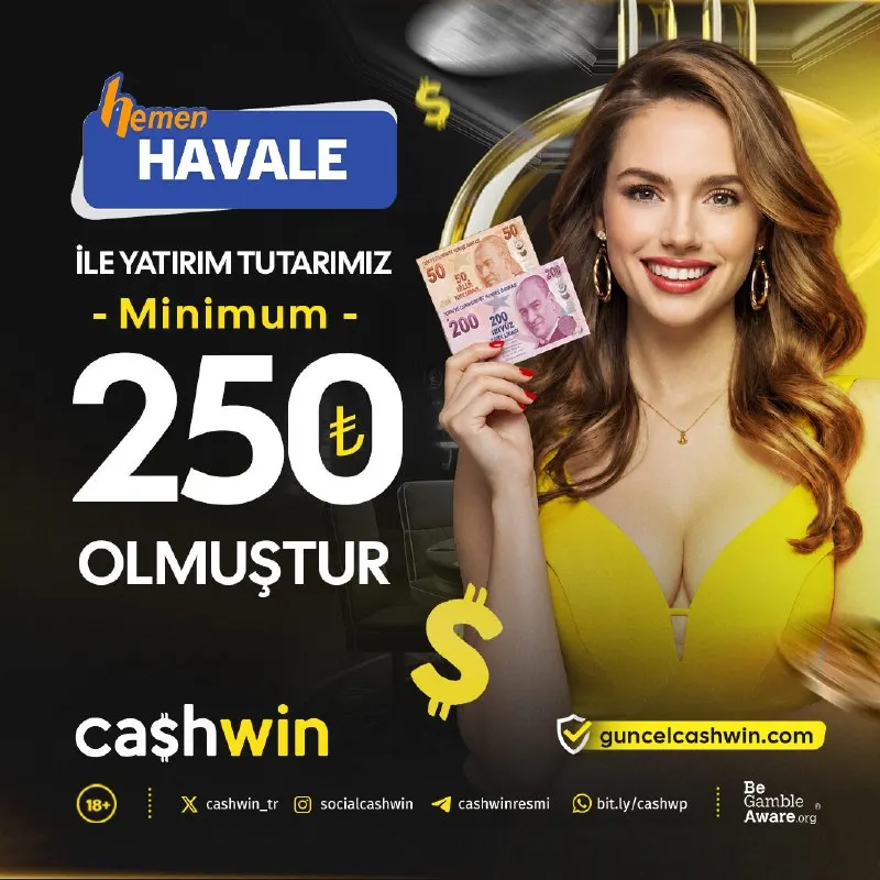 🎰🎲🎯🎮🪧📨💌📬 💵 HEMEN HAVALE ile Minimum 250TL YATIRIM! 💵 🎰 Cashwin’de her spin yeni bir…