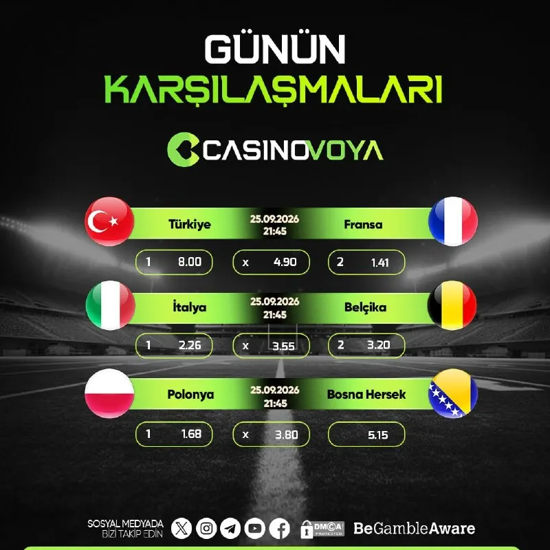 🏆 AVRUPA DÜELLOLARI İLE HEYECAN ZİRVEDE! Milli takımların kapışmasında dev oranlar…