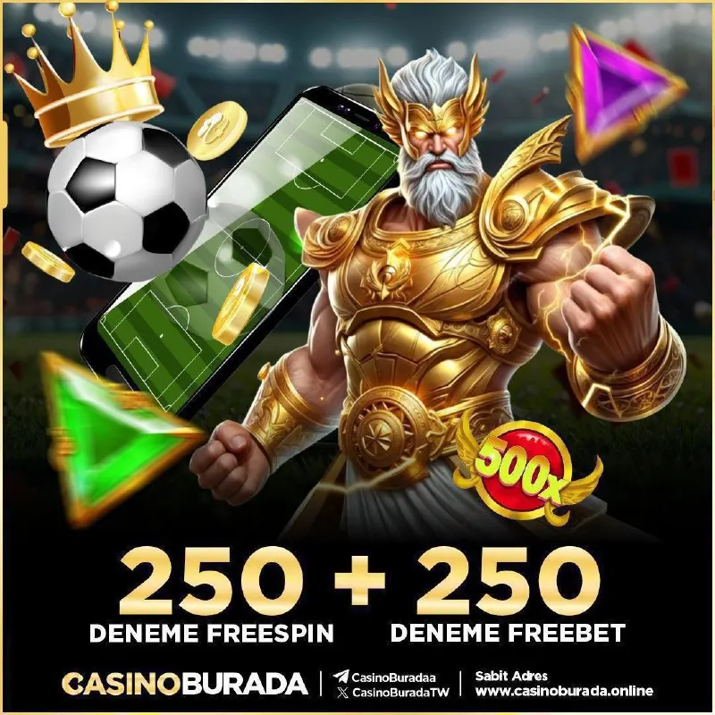 ▶️2️⃣5️⃣0️⃣DENEME FREESPİN! & ▶️2️⃣5️⃣0️⃣DENEME FREEBET! 🔥Casino Burada'dan yeni…
