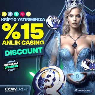 🔈%15 ANLIK DISCOUNT COINBAR'DA! 💸Kripto Yatırımlarınız Şimdi Daha Kazançlı! ✅ Casino…