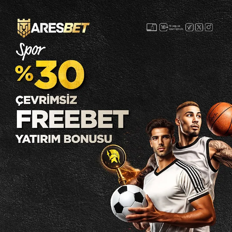 👑 Aresbet'ten Sporseverlere Muhteşem Bir Promosyon ⚽️ Aresbet'te %30 Çevrimsiz Freebet ❗️…