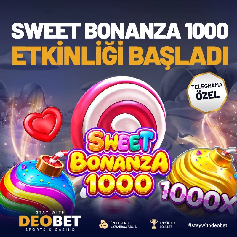 🎁 TAKİPÇİLERİMİZE ÖZEL 100 FREESPIN! 🎁 🍭 Sweet Bonanza 1000 oyununda geçerlidir. 🍭 100…
