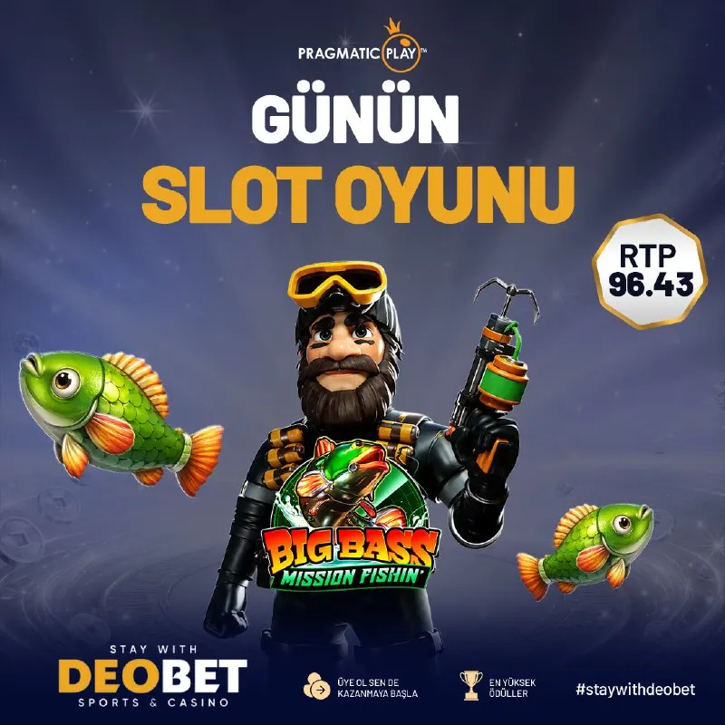 ⭐️⭐️⭐️⭐️⭐️⭐️⭐️⭐️ 🎣 Günün oyununda balıkçı, Big Bass Mission Fishin' ile şimdiye kadarki…