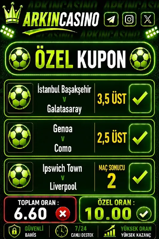 📌 İlk yatırımına %100 Casino Hoşgeldin Bonusu 📌 Cuma-Cumartesi-Pazar günlerine özel %50…