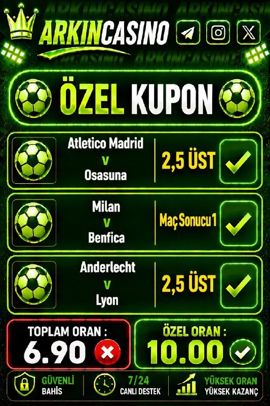 📌 İlk yatırımına %100 Casino Hoşgeldin Bonusu 📌 Cuma-Cumartesi-Pazar günlerine özel %50…