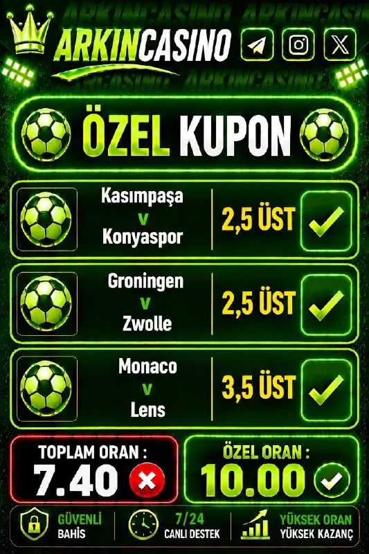 📌 İlk yatırımına %100 Casino Hoşgeldin Bonusu 📌 Cuma-Cumartesi-Pazar günlerine özel %50…