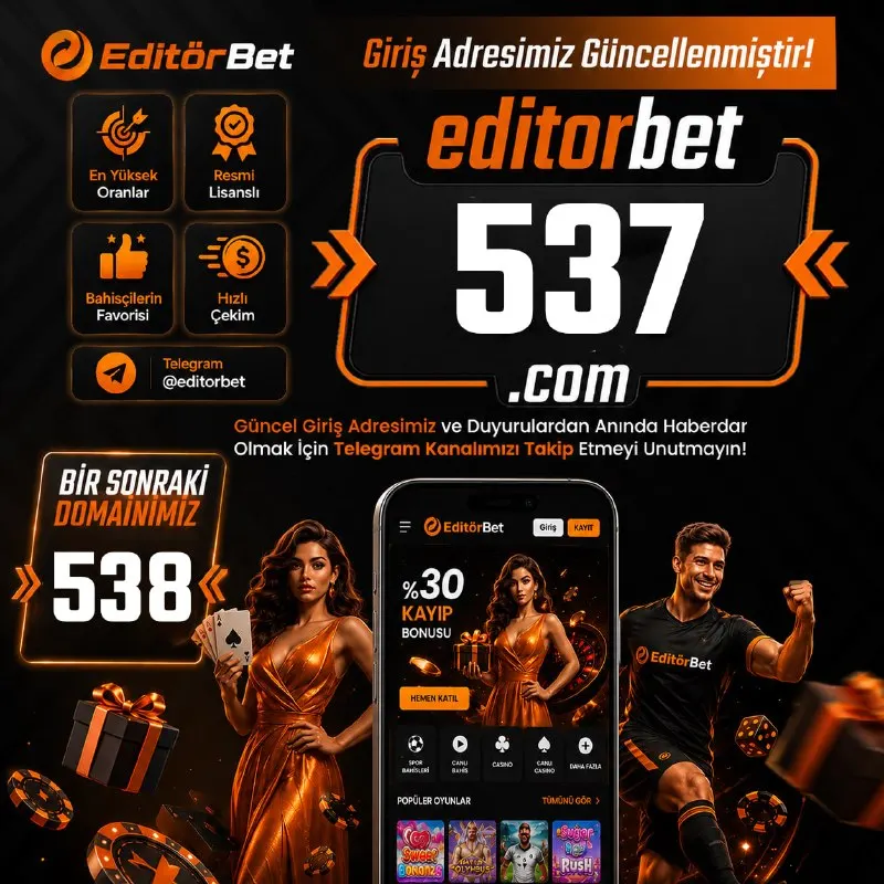 🚨DİKKAT! GİRİŞ ADRESİMİZ GÜNCELLENDİ! 🚨 🎯 Yeni Adresimiz: 🔗 www.editorbet537.com 📌 Bir…