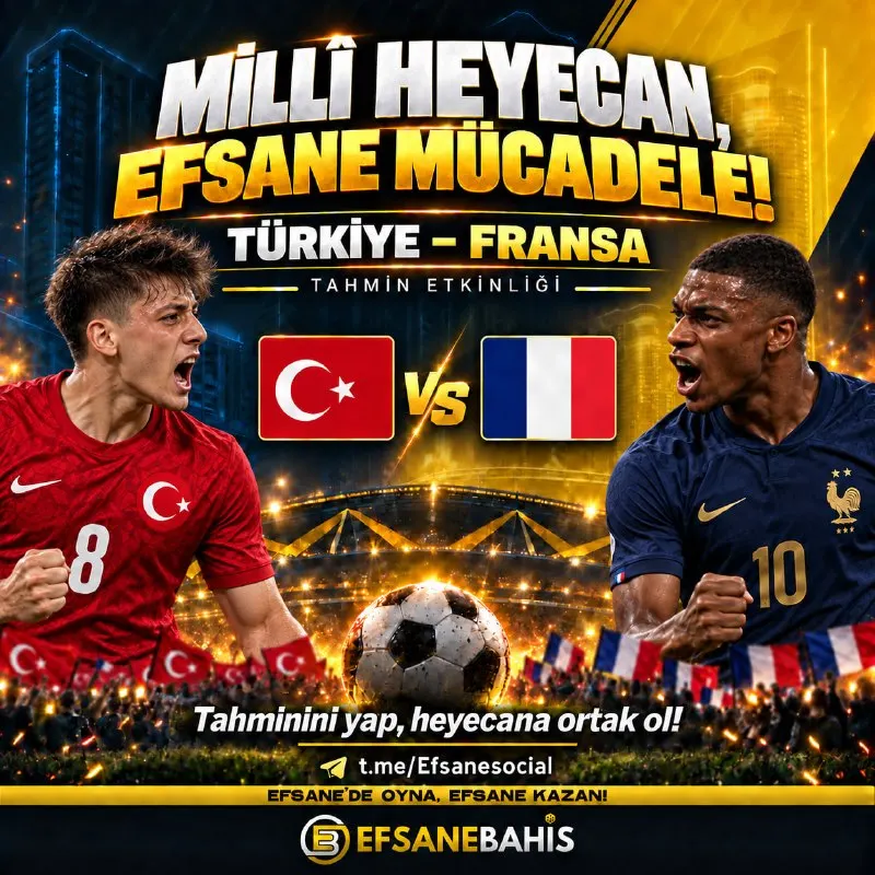 🔥 MİLLİ HEYECAN, EFSANE MÜCADELE! 🇹🇷 ⚽️Türkiye - Fransa karşılaşmasında tahminini yap…