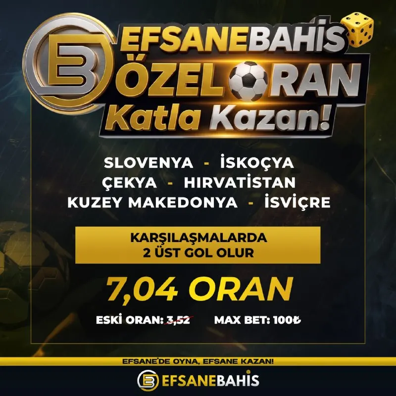 🔥 KATLA KAZAN ÖZEL ORAN! 🔥 ⁉️ Karşılaşmalarda 2 gol üst olur seçeneğiyle hazırlanmış dev…