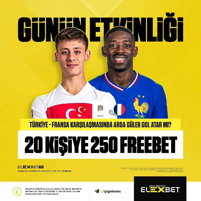 🔥 MİLLİLERİMİZE ÖZEL ETKİNLİK HAZIR! ❓ TÜRKİYE - FRANSA KARŞILAŞMASINDA ARDA GÜLER GOL…