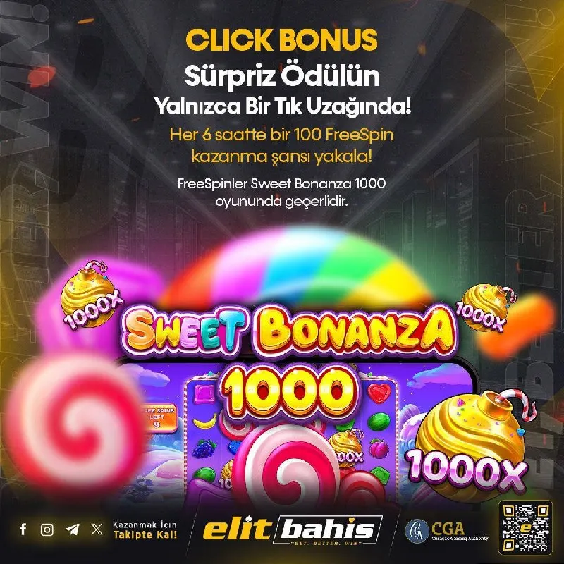 🍬 SWEET BONANZA 1000’DE HER 6 SAATTE BİR SÜRPRİZ! Sweet Bonanza 1000 tutkunları için…