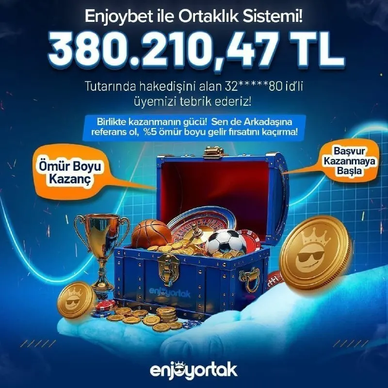 👍Ortaklık programımız ile referans olun ve büyük kazanın! 🪙Casino ve Spor bölümünde…