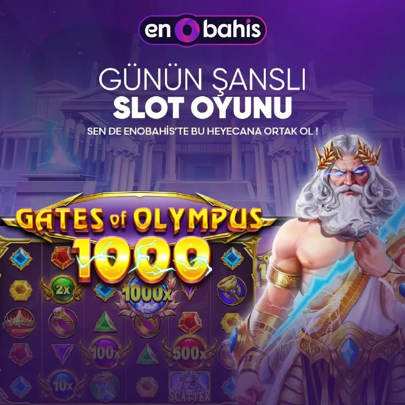 🎁 Günün Oyunu ⚡️ GATES OF OLYMPUS 1000 ⚡️ ve EnoBahis 🎰 farkı ile güzel kazançlar elde…