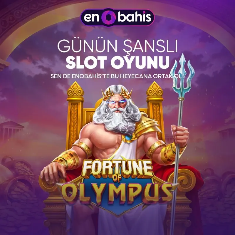 🎁 Günün Oyunu ⚡️FORTUNE OF OLYMPUS ⚡️ ve EnoBahis 🎰 farkı ile güzel kazançlar elde etmek…