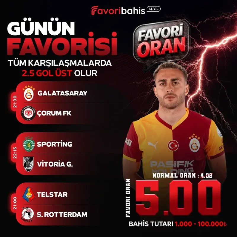 🏆 Günün Üçlü Favorisi “Üçlü Maç Kombine” 🗓 14.08.2026 ⚽️ Tüm Karşılaşmalar Toplam 2.5 Üst…