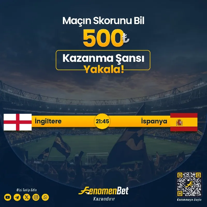 👑SKORU BİL ! 5️⃣0️⃣0️⃣ TL Kazanan 2️⃣5️⃣ Şanslı Kişiden Biri Ol ! 🫴 📝 Katılım çok basit…