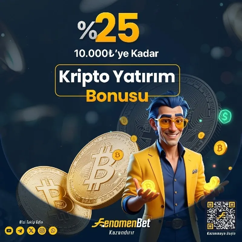 FenomenBet’te kripto yatırımlarına %25 bonus! 🔥 💰 10.000 TL’ye kadar bonus 📌 Minimum…