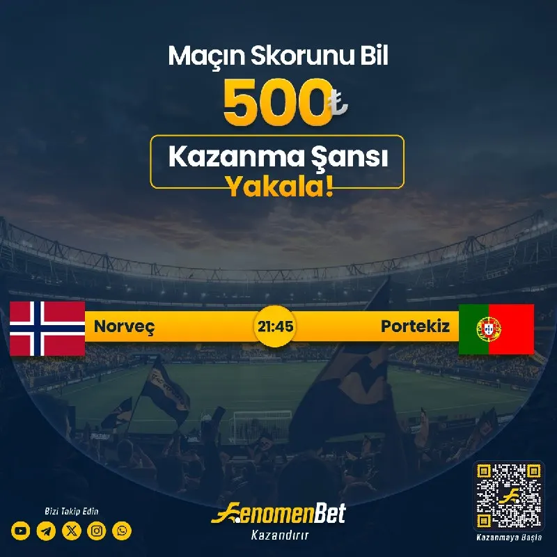 👑SKORU BİL ! 5️⃣0️⃣0️⃣ TL Kazanan 2️⃣5️⃣ Şanslı Kişiden Biri Ol ! 🫴 📝 Katılım çok basit…