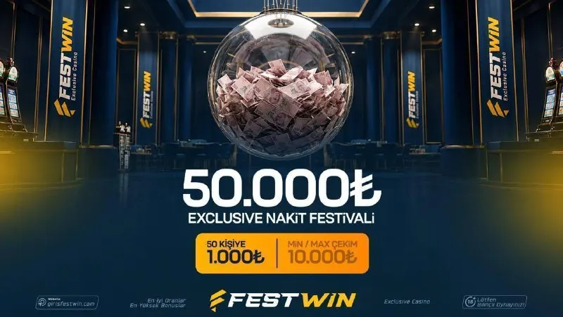 50.000₺ NAKİT DROP! 🎁 50 Kişiye 1.000₺ Nakit 💸 Min-Max 10.000₺ Çekim! 🚨 26 Eylül 2026…
