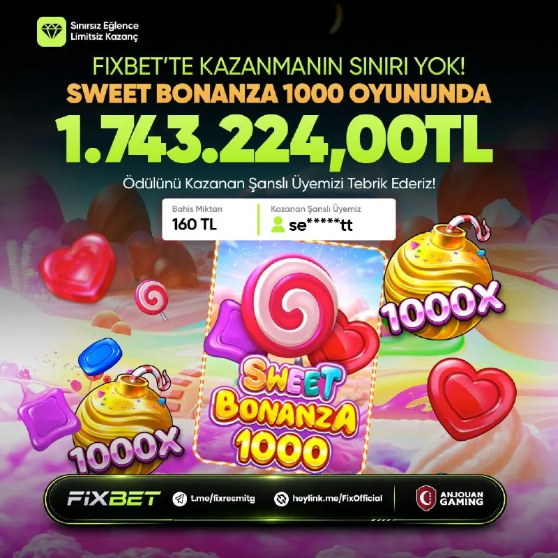 💰 #FIXBET’TE Kazançlar Devam Ediyor! 📹 TIKLA 1.743.224,00 TL KAZANÇ VİDEOSUNU İZLE 🤑…