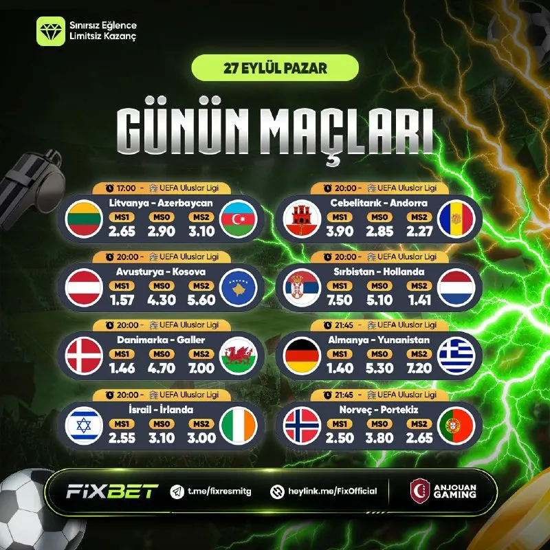 🤩🤩🤩🤩🤩🤩🤩🤩🤩🤩🤩 💰 GÜNÜN EN HEYECANLI MAÇLARI FİXBET’TE! 🐝 Dev maçlar, yüksek oranlar, son…