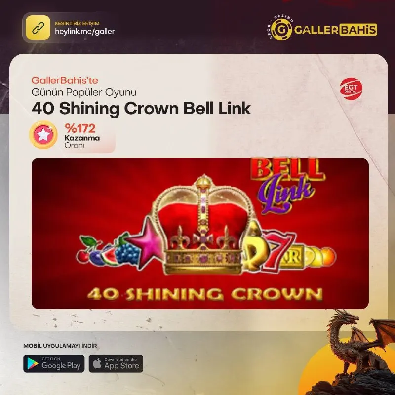 🎰 GallerBahis’te günün popüler oyunu ➡️ 40 Shining Crown Bell Link ➡️ GallerBahis…
